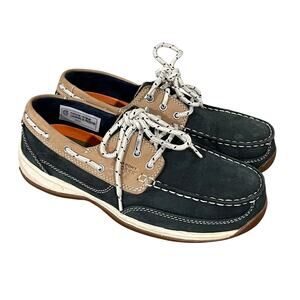 Rockport Works Mens 9.5M Steel Toe Leather Boat Shoe ASTM F2413-17 SD $152